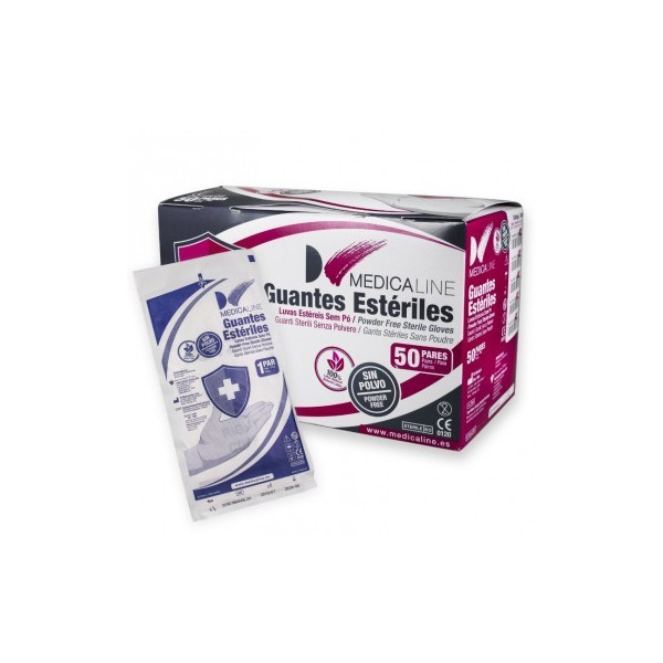 GUANTES LATEX ESTERILES Nº6 50 Pares