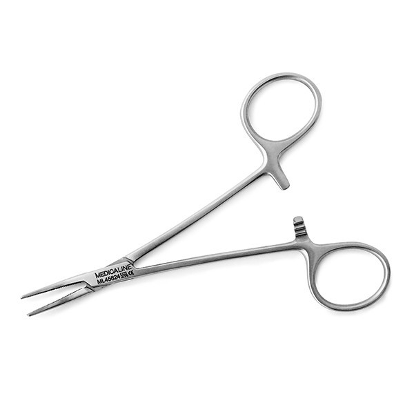 PINZA HEMOSTATICA HALSTEAD-MOSQUITO CURVA 12.5CM.
