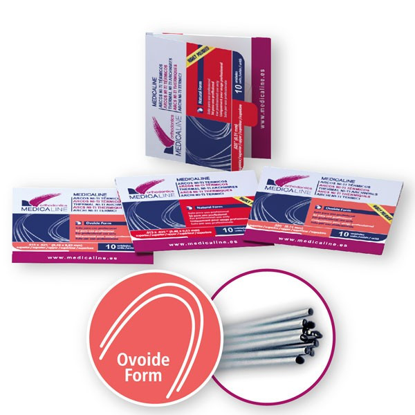 Arco ML NiTi térmico redo inf  .020 Ovoide 10u.