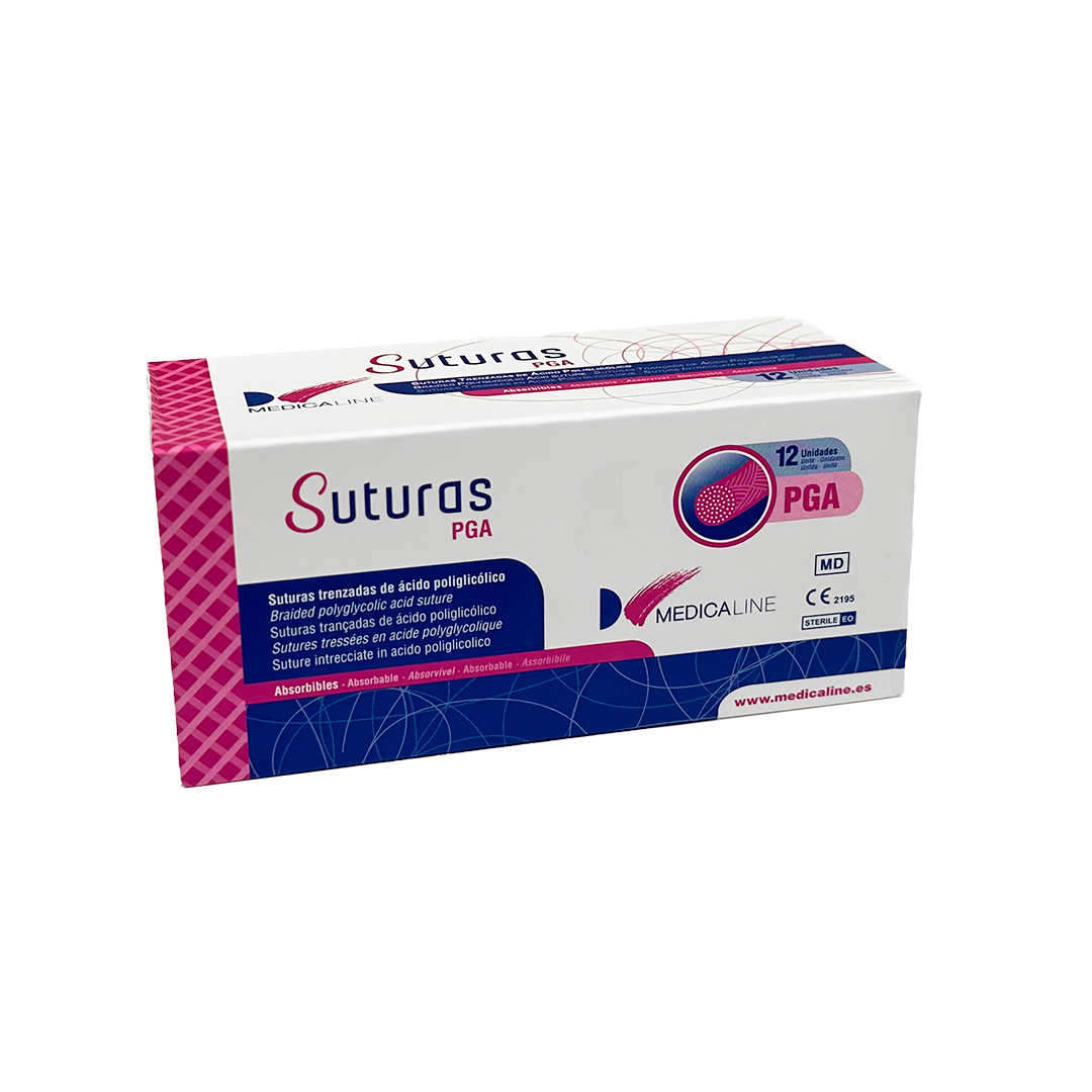 SUTURA A-POLIGLIC. 3/8 CIRCULO 19mm. 4/0 12u.