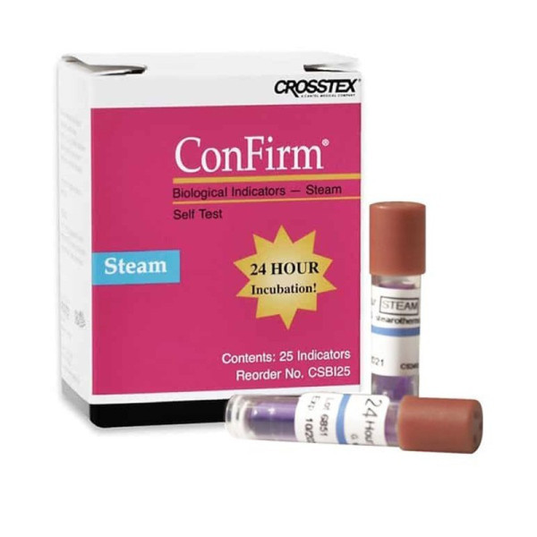 CONFIRM INDICADOR BIOLOGICO VAPOR 25u.