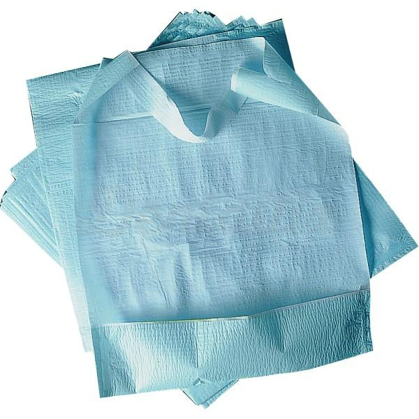 BABERO AZUL C/BOLSILLO 600u. (30B000100)