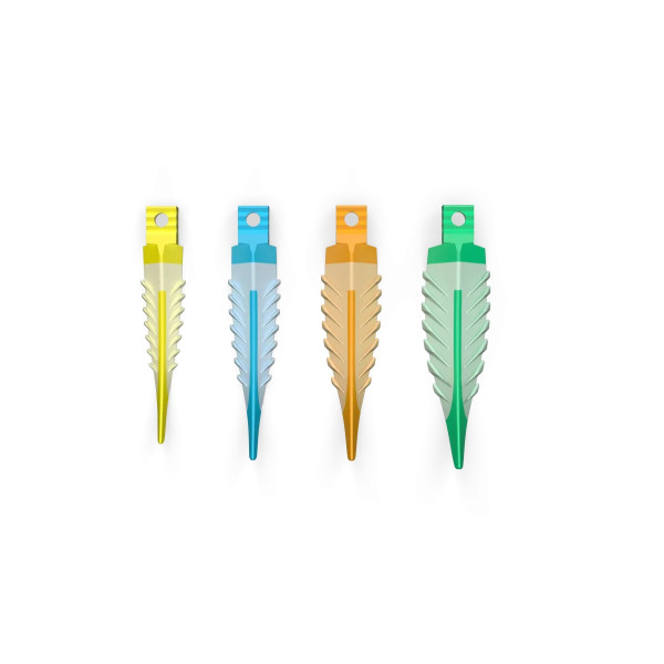 CUÑAS WEDGE TRANSP. SURTIDO 100u.
