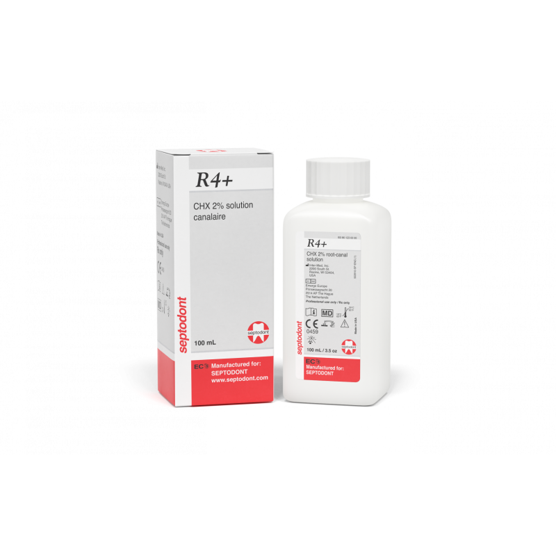 R4+ DESINFECTANTE ENDODONTICO CHX2% 100ml.