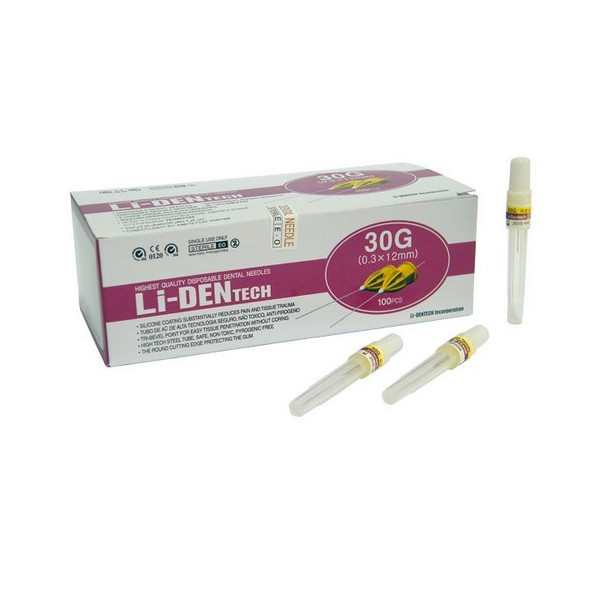 AGUJAS LI-DEN 30G X-CORTA 0,3x12mm 100uds.