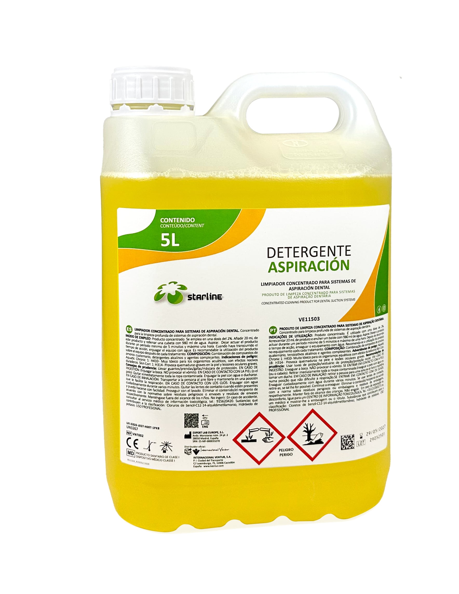 DETERGENTE DE SISTEMAS DE ASPIRACION 5L.