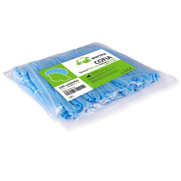 COFIAS DESECHABLES AZULES 100u.